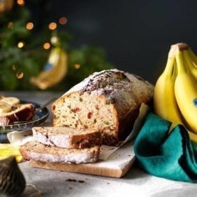 Cake aux bananes Chiquita de Noël